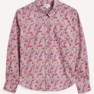 J Crew Liberty Fabric Button Down Blouse